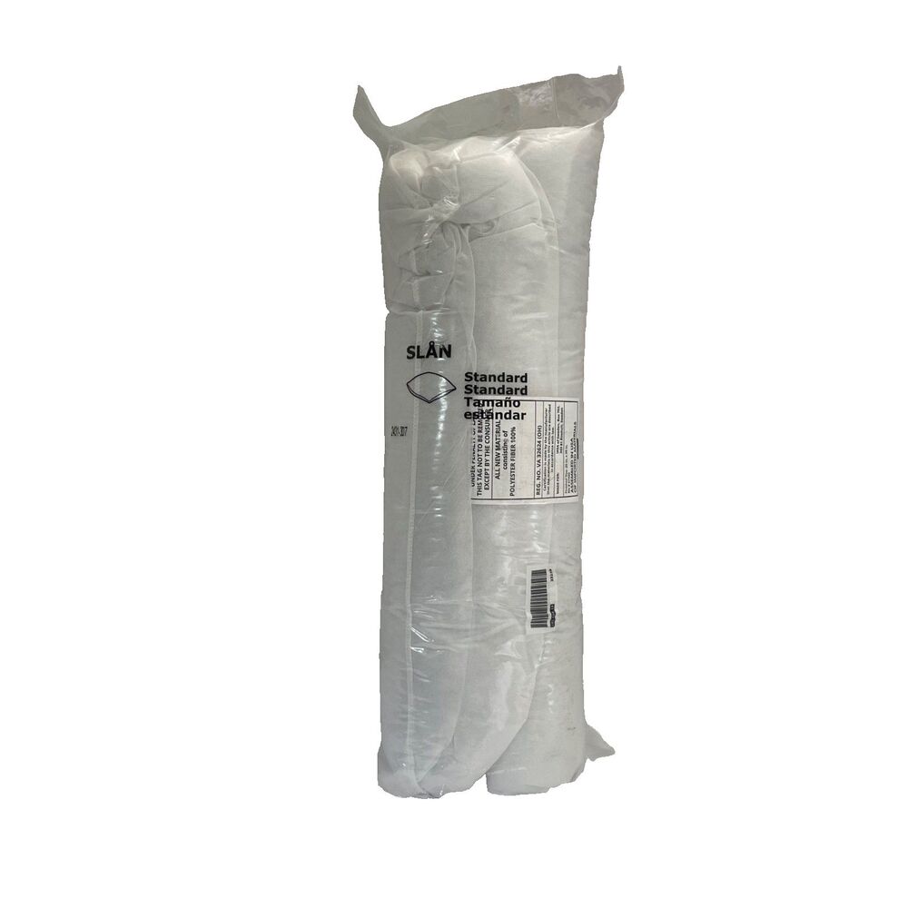 Ikea Slan Softer Lightweight Pillow White Standard Queen 20x26 Machine Washable